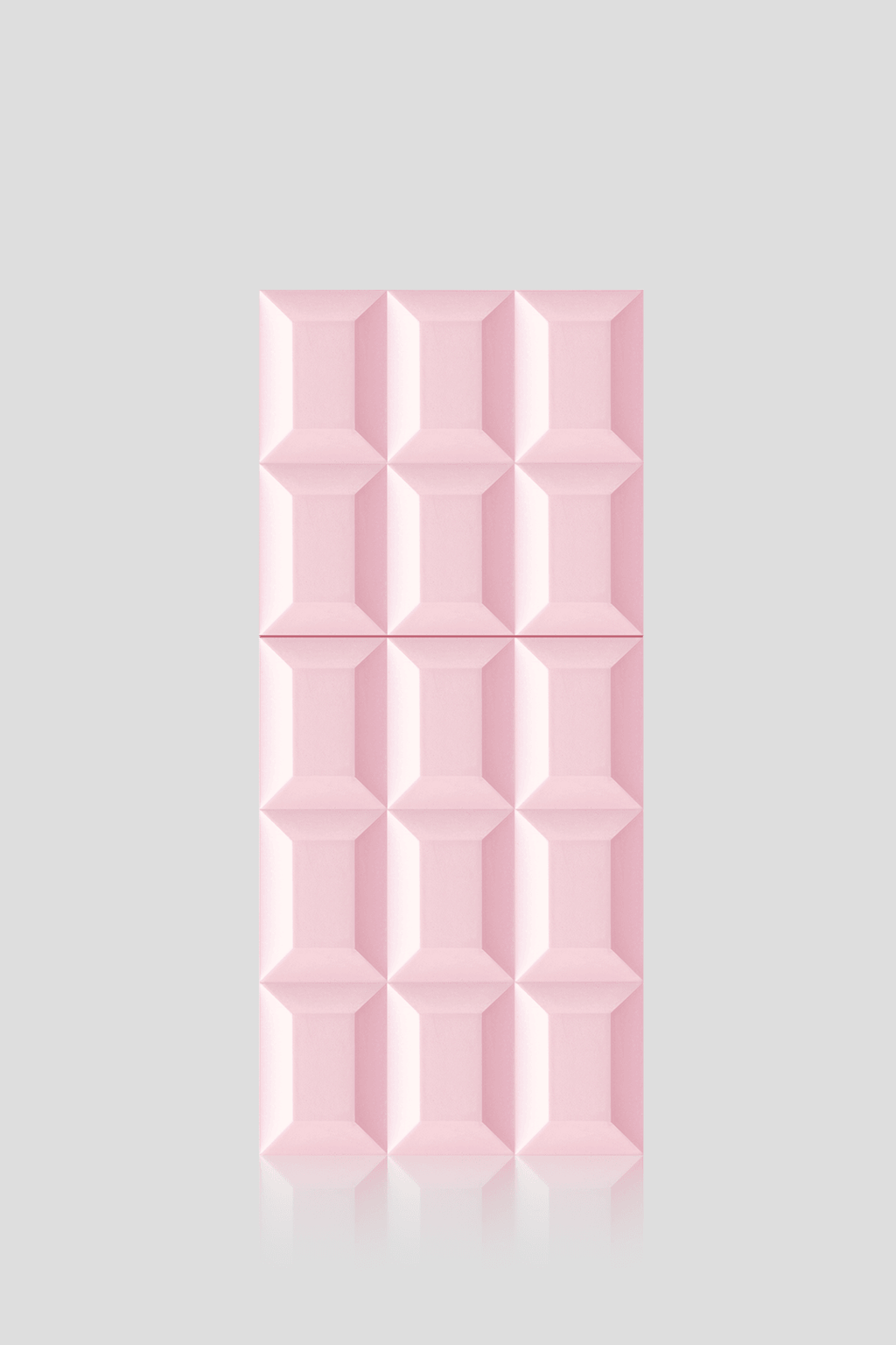 Sweet Tooth — frasco barra de chocolate rosada